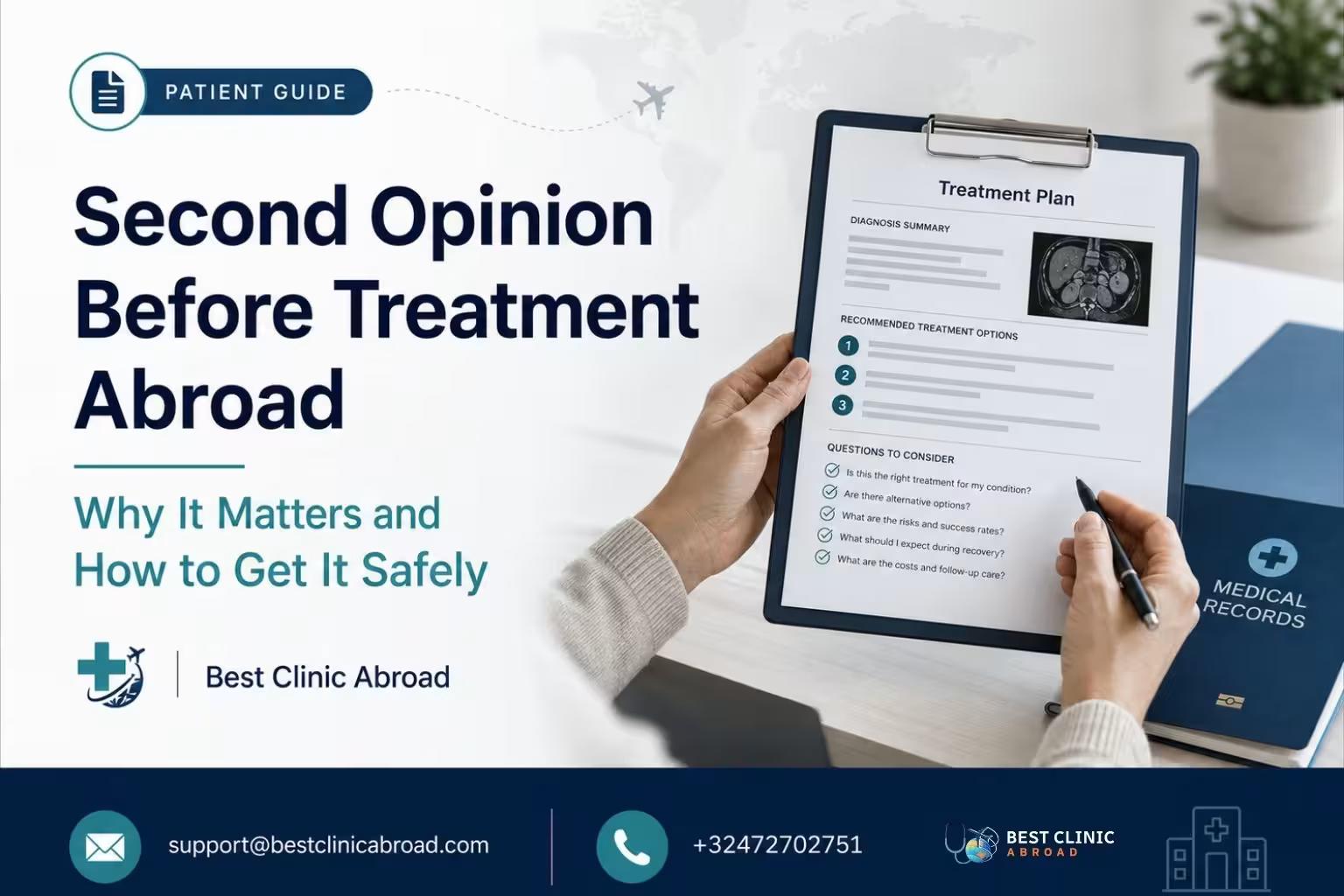 Second Opinion Before Treatment Abroad: Why It Matters and How to Get One Safely